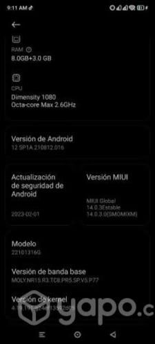 Celular Xiami redmi note 12 pro 5g 256g doble chip
