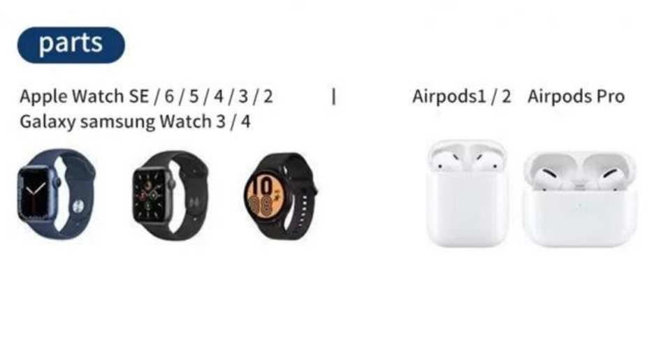 Base carga rapida inalámbrica Iphone 3 en 1