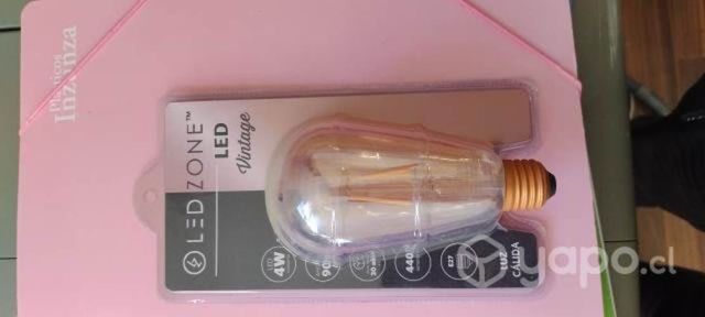 Lámpara LED vintage luz calida.