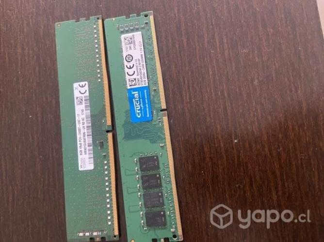 Memorias ram 8gb Ddr4 ddr3
