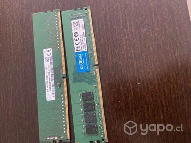 Memorias ram 8gb Ddr4 ddr3