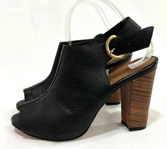 Chala Tacón De Cuero Marca Mascarada N*39 Negro