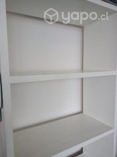 Repisa de melanina texturada blanca