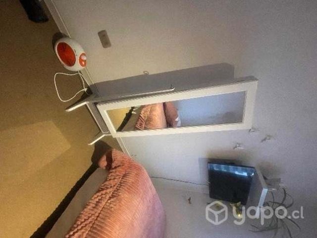 Espejo blanco tipo joyero