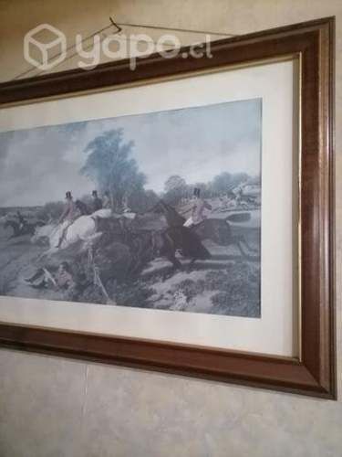 Cuadro con litografía grande