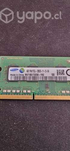 Ram Ddr3 4 gb de capacidad notebook