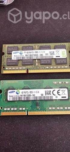 Ram Ddr3 4 gb de capacidad notebook