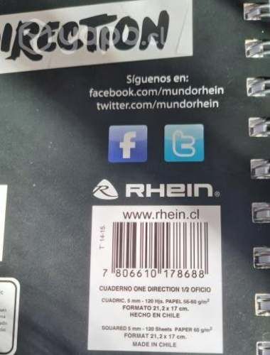 Cuaderno one direction nuevo