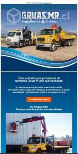 Arriendo camion pluma MR LTDA