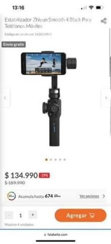 Estabilizador profesional para celular