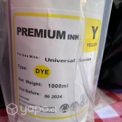 1 Litro De Tinta Dye Premium Yellow