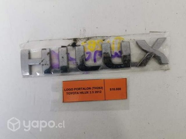 Logo Portalon (TH282) Toyota Hilux 2.5 2012