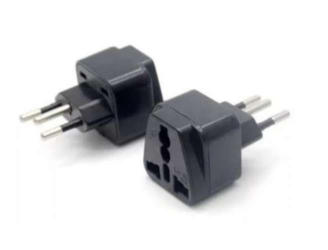 2x Conector Adaptador Para Viajes Brasil Br A Naci
