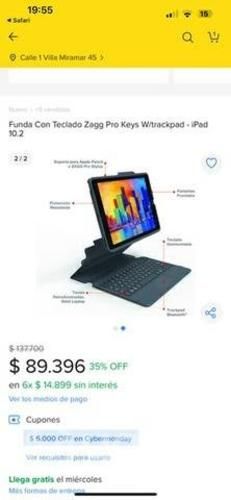 IPad 7ma generación WiFi 32GB + Teclado