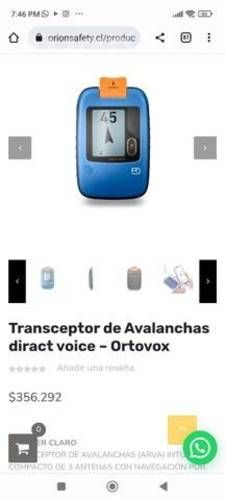 Tranceptor avalanchas ortovox y arva