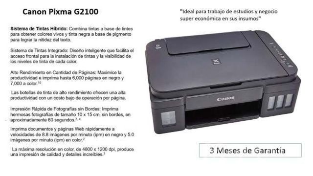 Impresora Canon PIXMA2100