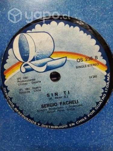 Sergio Facheli 3 x Vinilos 7&quot; Single 45s Originale