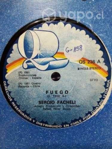 Sergio Facheli 3 x Vinilos 7&quot; Single 45s Originale
