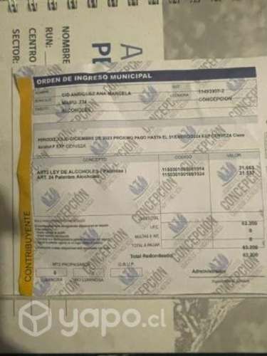 Patente cerveza TIPO F