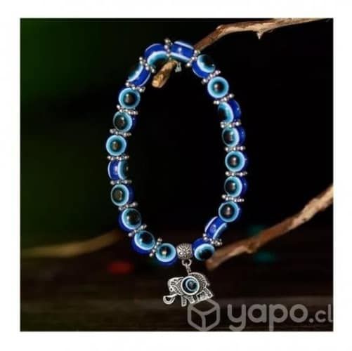 Colgante Ojo Turco con dije Elefante, ojo o Búho