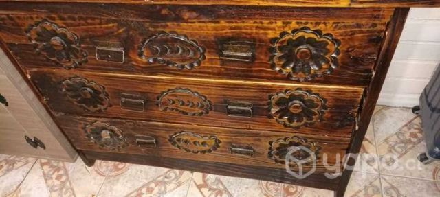 Mueble antiguo comoda más velador