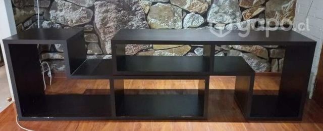 Rack modular negro armable 3en1