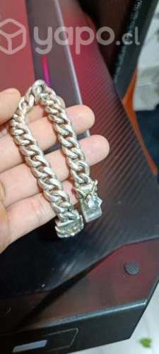 Pulsera cubana de plata 950