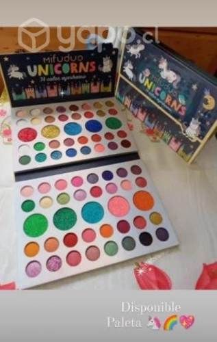 Paleta unicornio 72 colores