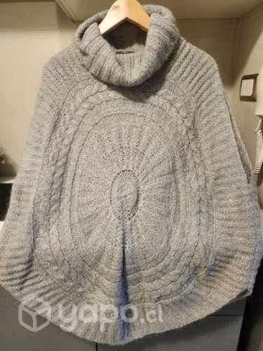Poncho tipo lana