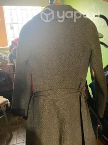 Abrigo aplique cuerina