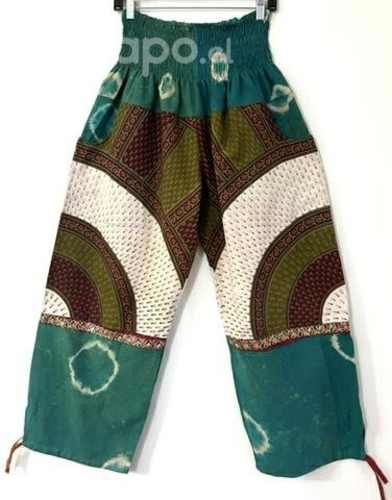 Pantalón Hindú Con Bolsillo L/xl Turquesa Y Otros