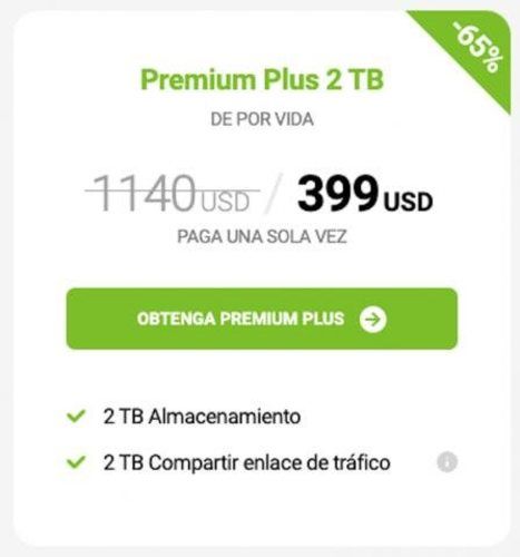 Nube tipo Google Drive 2tb de por vida