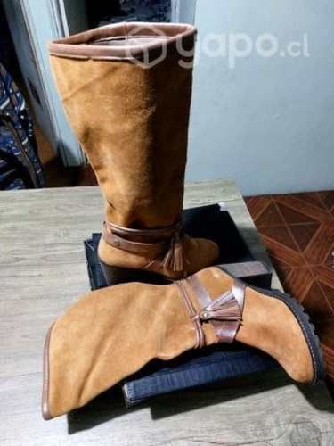 Botas de cuero de reno mujer