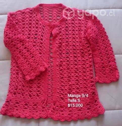 Chaleco tejido a crochet