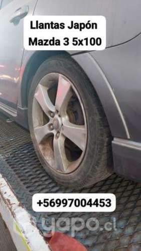 Juego de llantas Japónes mazda 5x100 original