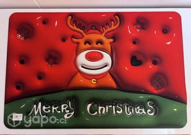 Hermosos limpia pies navideños