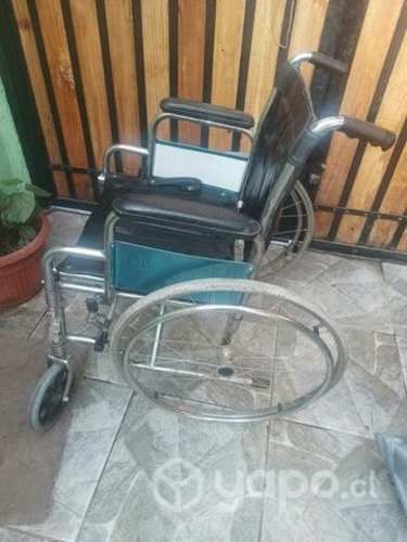 Silla de ruedas asiento de cuero