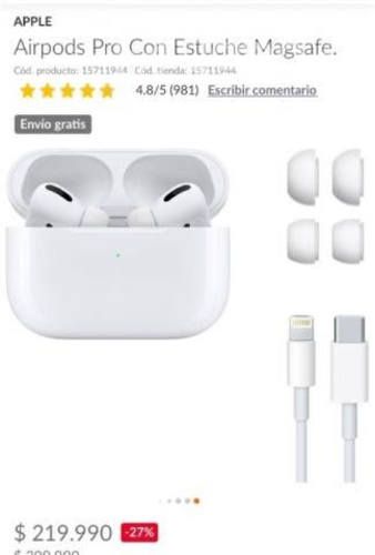 Audífonos AirPods Pro Apple