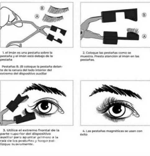 Set pestañas magnéticas con accesorio