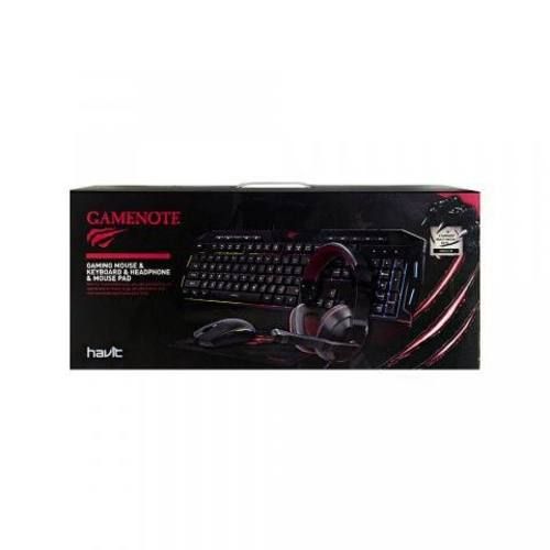 Kit gamer 4 en 1 audifono+mouse+teclado