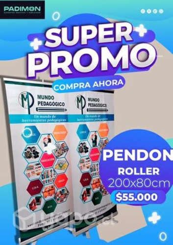 PENDONES ROLLER! 200x80 cm