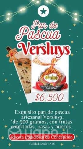 Pan de Pascua Versluys en Santiago