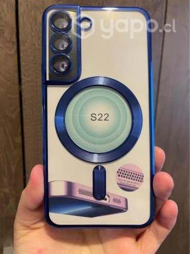 Magsafe-funda de silicona transparente para Samsun