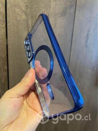 Magsafe-funda de silicona transparente para Samsun