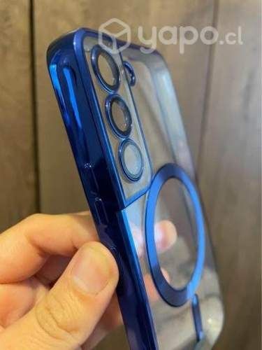 Magsafe-funda de silicona transparente para Samsun