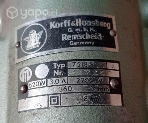 Taladro eléctrico marca Korff&Honsberg (alemán)