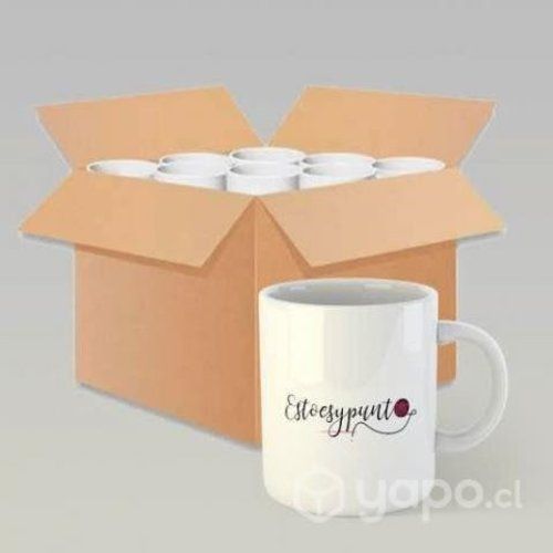 Caja de 36 tazones personalizados