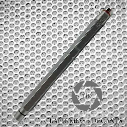 Lapicera pluma Rotring 600 Newton plateada vintage