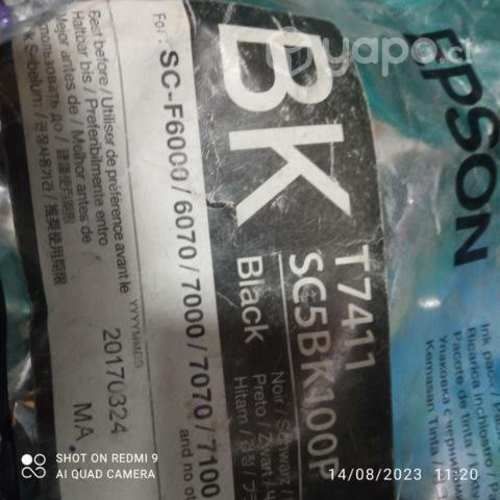 Tintas Epson t741x y de sublimación blacks de alta