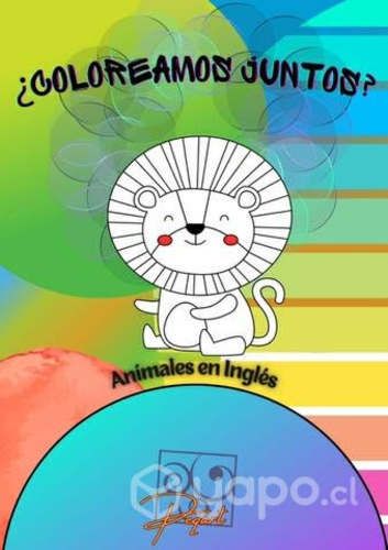 Libro para colorear: Animales en inglés